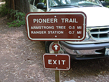 Trail sign.