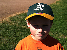 Hunter in his new hat