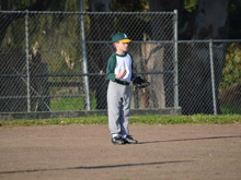 Hunter's second baseball practice