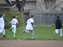 Hunter's fourth baseball practice