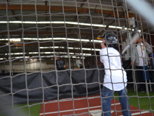 Hunter's fifth baseball practice