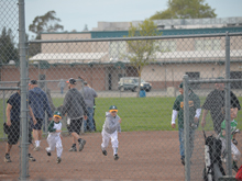 Hunter's first practice game