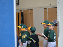 Getting ready for pictures.