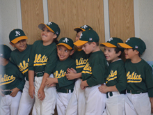 Squishing each other in line...