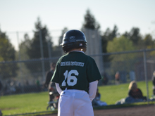 Hunter's first baseball game