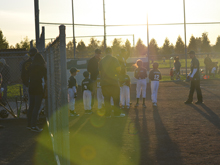 Hunter's first baseball game