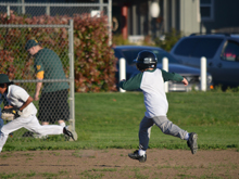 Hunter's sixth baseball practice