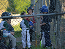 Hunter's sixth baseball practice