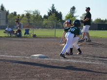 Hunter's third baseball game