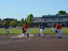 Hunter's third baseball game