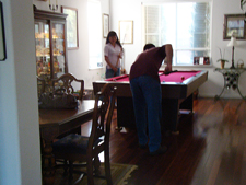 Pat & Mike playing pool