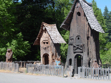 A crazy bunch of Redwood bears and houses...