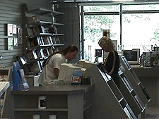 Jim helping a customer.