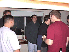 Good conversation with good friends!