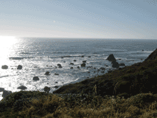 A clear day at the ocean.