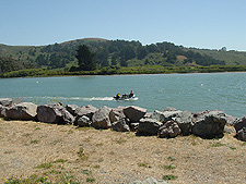 Boaters enjoying the calm waters...