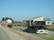 tall house on the delta