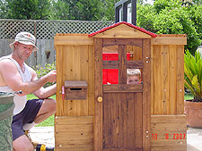 Hunter already inside.