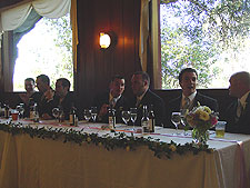 Groomsmen at the reception.