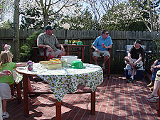 Doug and Jessica's back yard.