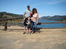All of us overlooking Lake Sonoma