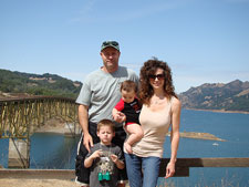 All of us overlooking Lake Sonoma