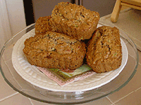 Homemade Zuccini Bread. Click for recipe.