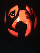 Pumkin Heidi carved