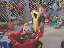 Hunter and baby Allie