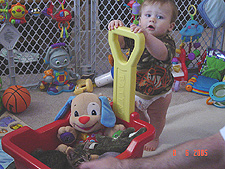 Hunter and baby Allie.