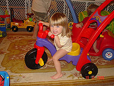 Jordan making her funny face.