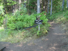 Trail signs.
