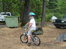 Tyler...always on his bike!