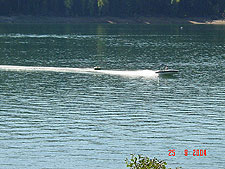 Boat in the lake.