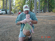 Hunter gets close to nature.