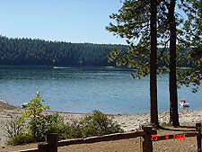 View of Jenkinson Lake from our site.