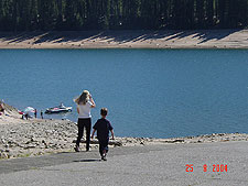 Tanya and Tyler go down to the reservoir.