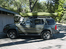 Our Xterra and boat almost match!