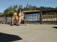 Dave and Heidi in the park.