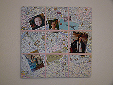 Paris map memo board