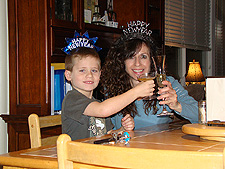 Heidi & Hunter toasting the new year!