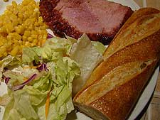 Hunter and his big ice cream sundae