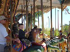 Hunter on the carousel