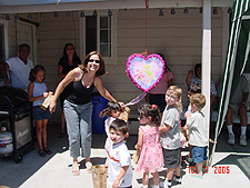 Kids and the pinata.