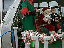 In line to see Santa