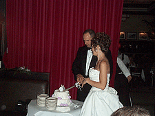 Our first piece of cake.