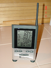 Wireless weather station.