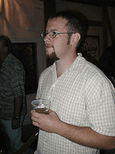 Austin and his beer.