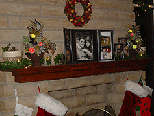 Pretty Christmas mantle.