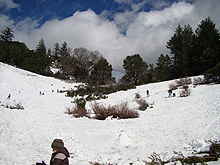 Snow covered hills